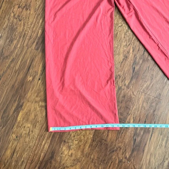 Halara NWT Wide Leg Athleisure Jumpsuit – Medium – Kapok Red - Picture 6 of 10